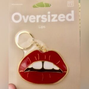 Oversized Lips Keychain - Red Lip Charm